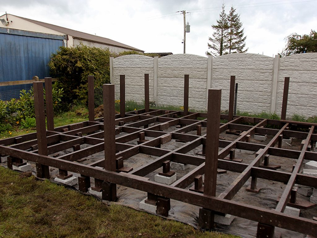 Plastic Decking Subframe Irish Recycled Products