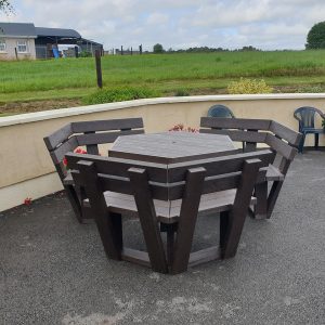 Picnic Table with backrest A1