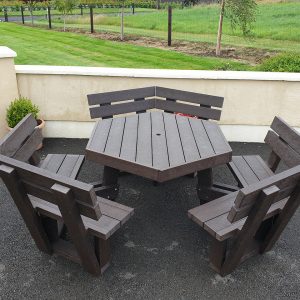 Picnic Table with backrest A2