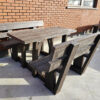 Walk In Picnic table with Backrest